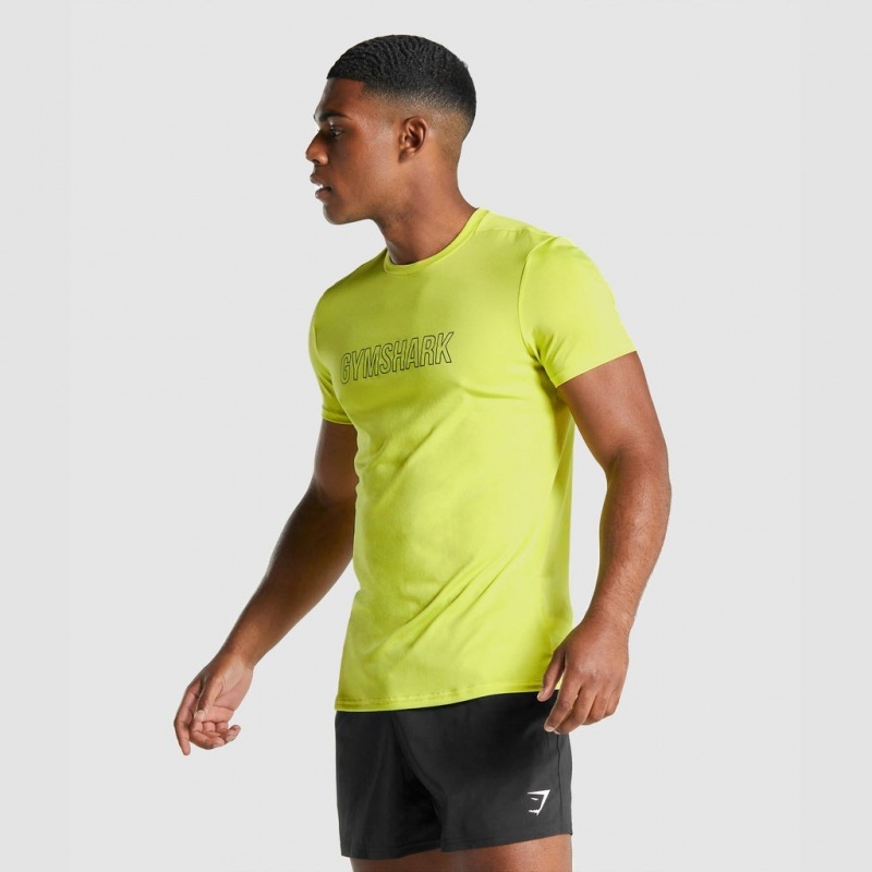 μπλουζακια Gymshark Arrival σταμπεσ κίτρινα | 940SBKIPA