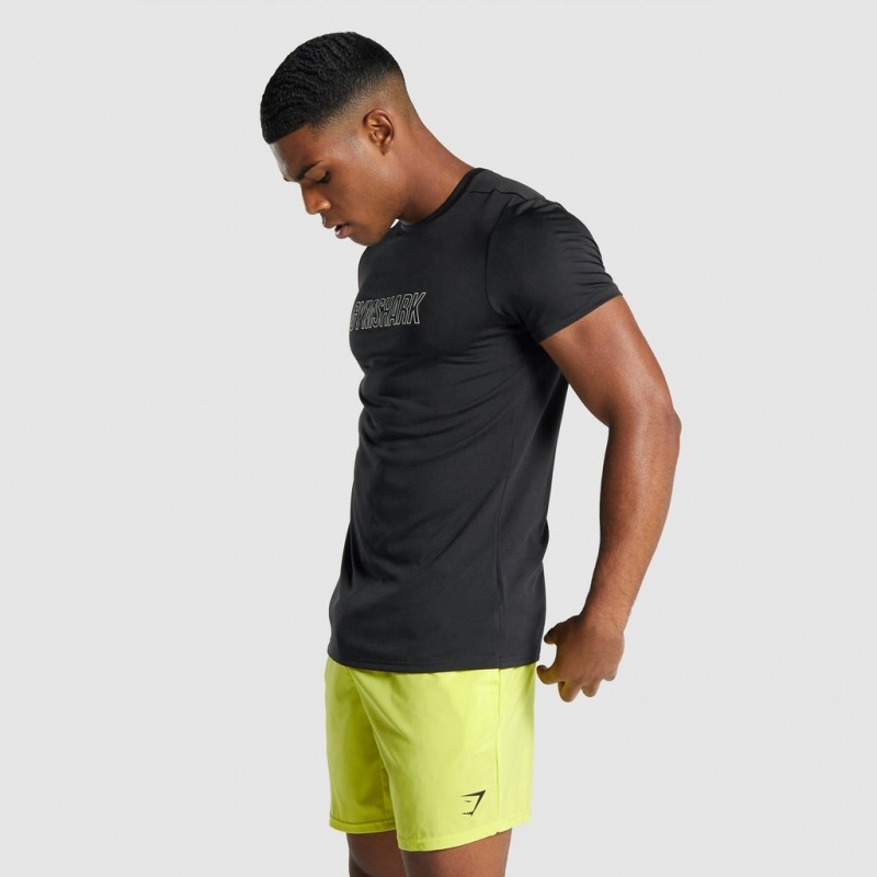 μπλουζακια Gymshark Arrival σταμπεσ μαυρα | 943IMHJRX
