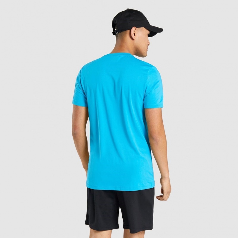μπλουζακια Gymshark Arrival σταμπεσ ανοιχτο μπλε | 548GXHUOA