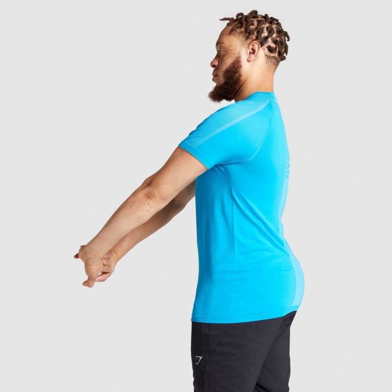 μπλουζακια Gymshark Aspect ελαφρια Seamless μπλε | 689ZMEDTJ