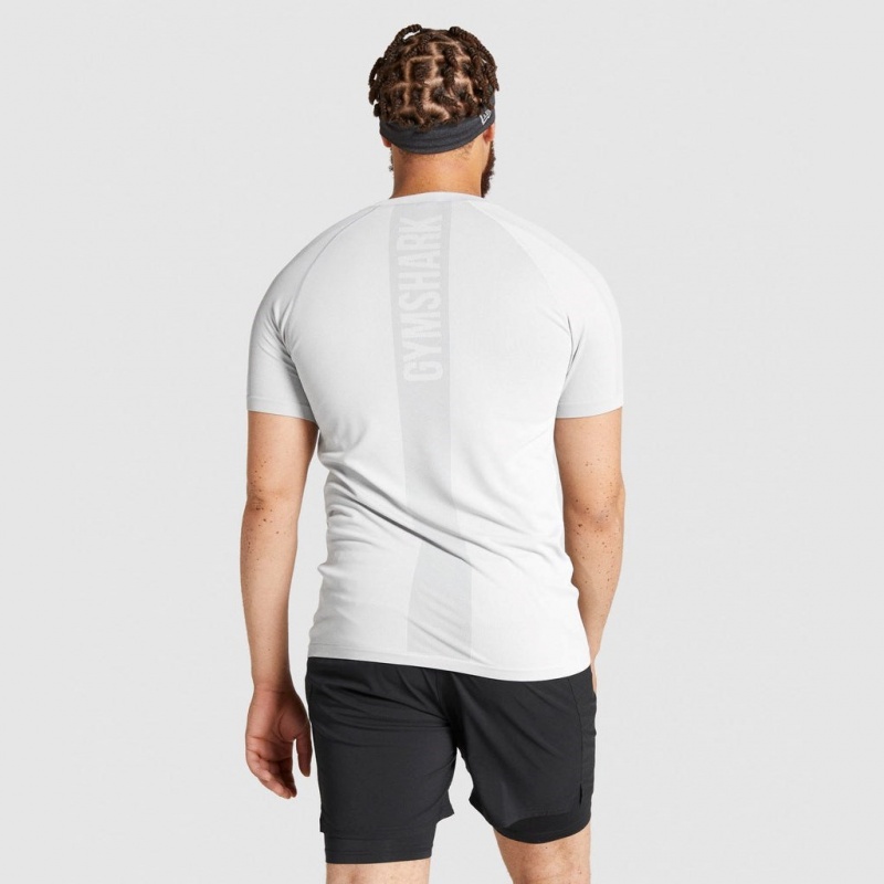 μπλουζακια Gymshark Aspect ελαφρια Seamless ανοιχτο γκρι | 042FXORNU