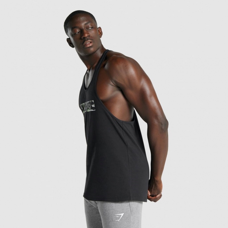 Γιλεκο Gymshark Block Infill Stringer μαυρα | 570NMCTDP