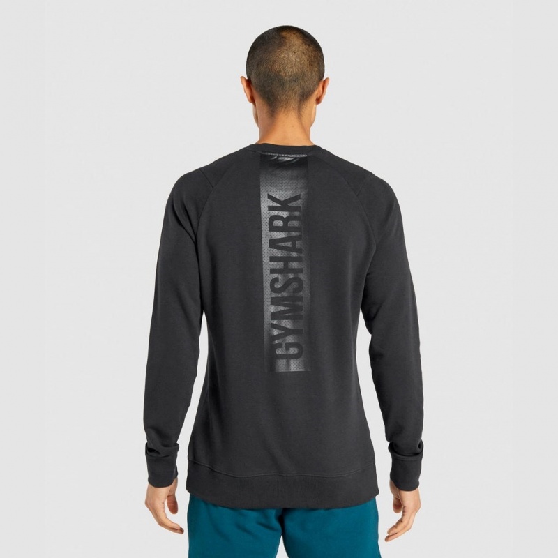 μπλουζακια Gymshark Bold Crew μαυρα | 658JOFCAV