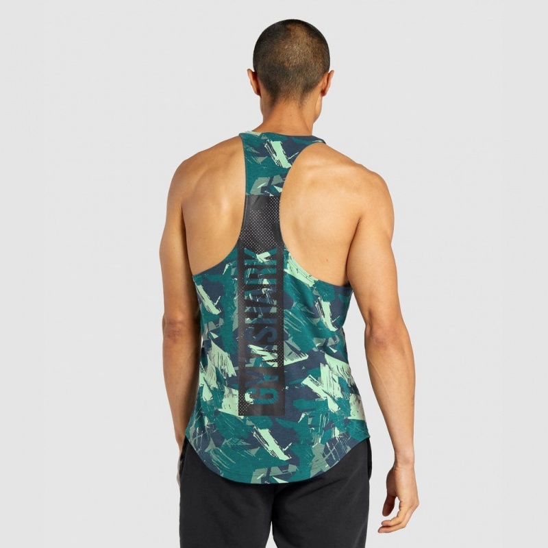 Γιλεκο Gymshark Bold Stringer πρασινο | 210SIDXTO