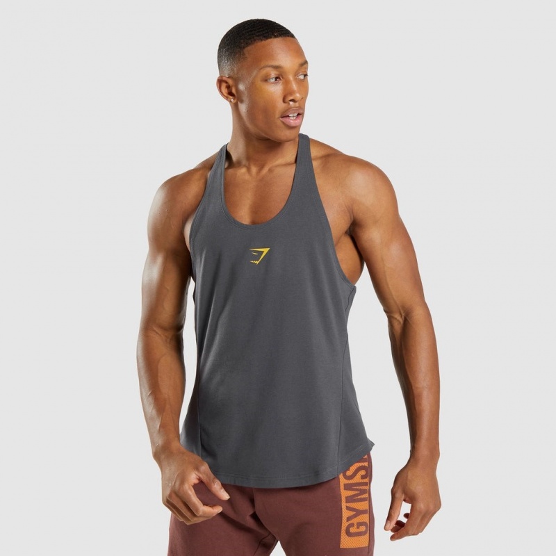 Γιλεκο Gymshark Bold Stringer γκρι | 463CXPWJQ