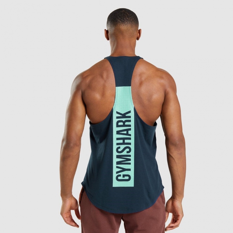 Γιλεκο Gymshark Bold Stringer σκουρο μπλε | 856VFCDKE
