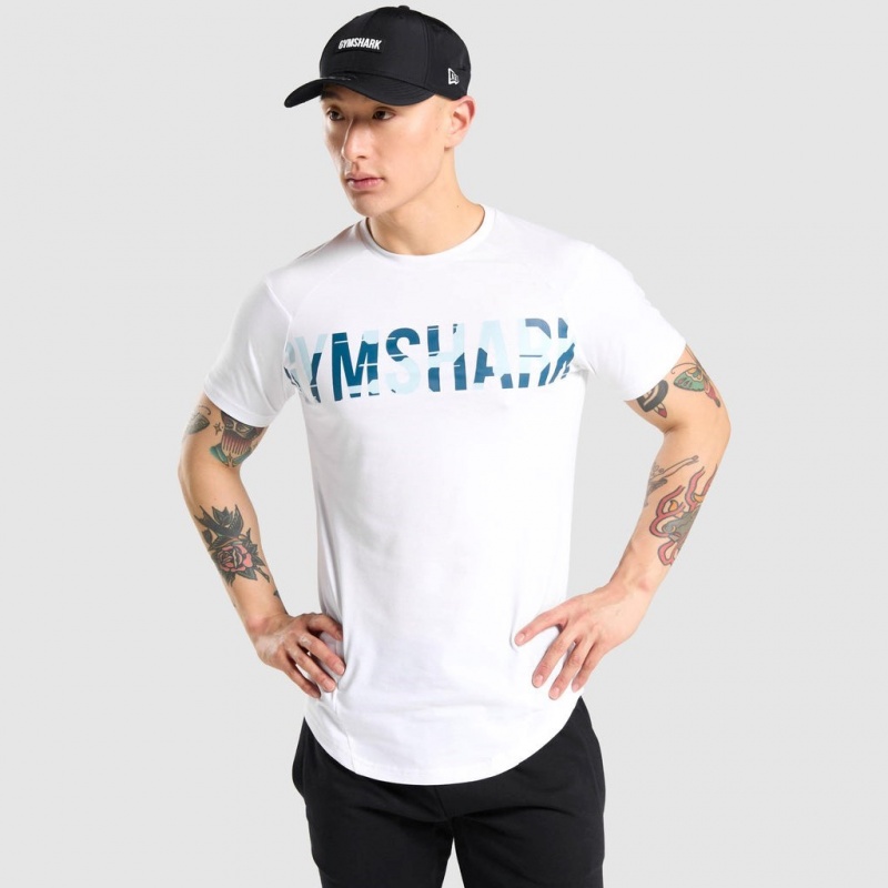 μπλουζακια Gymshark Bold ασπρα καμουφλάζ | 510PGFQWO