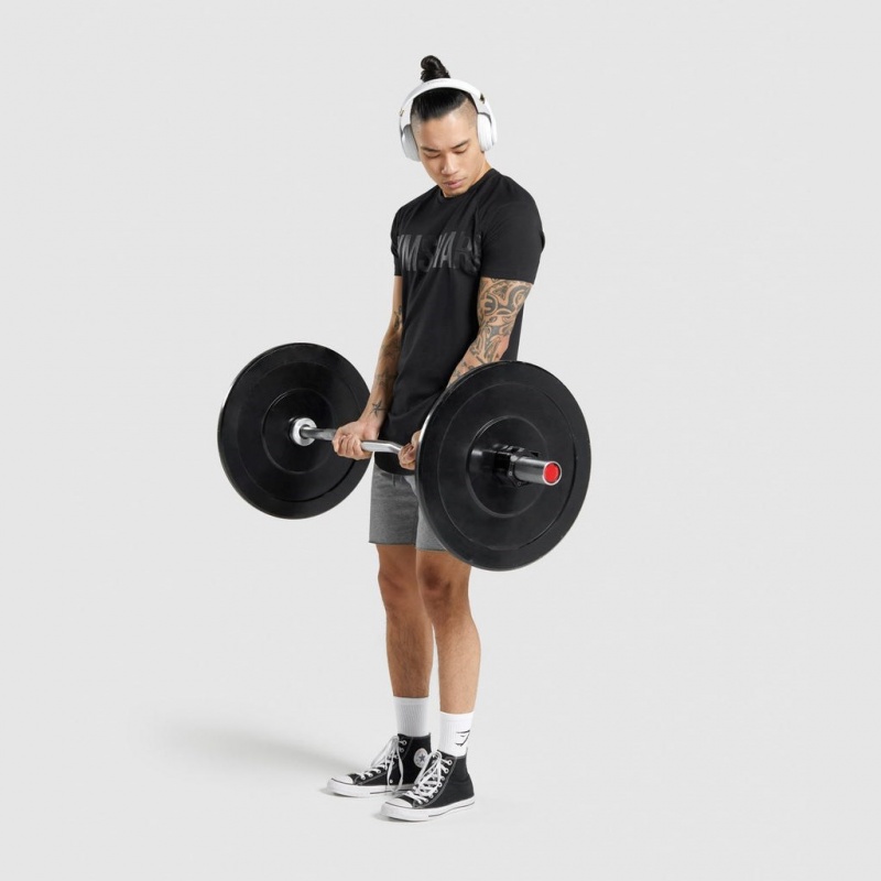 μπλουζακια Gymshark Bold μαυρα μαυρα | 793EKPDFM