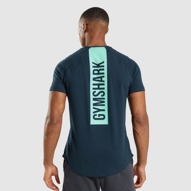 μπλουζακια Gymshark Bold σκουρο μπλε | 970FNOKGM