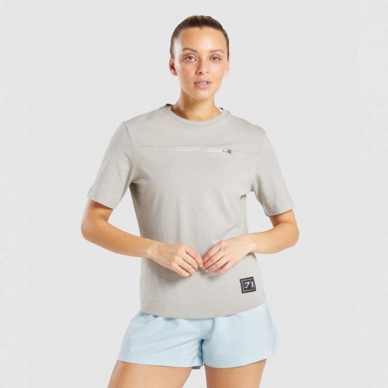 μπλουζακια Gymshark CTY γκρι | 802OMNGKC