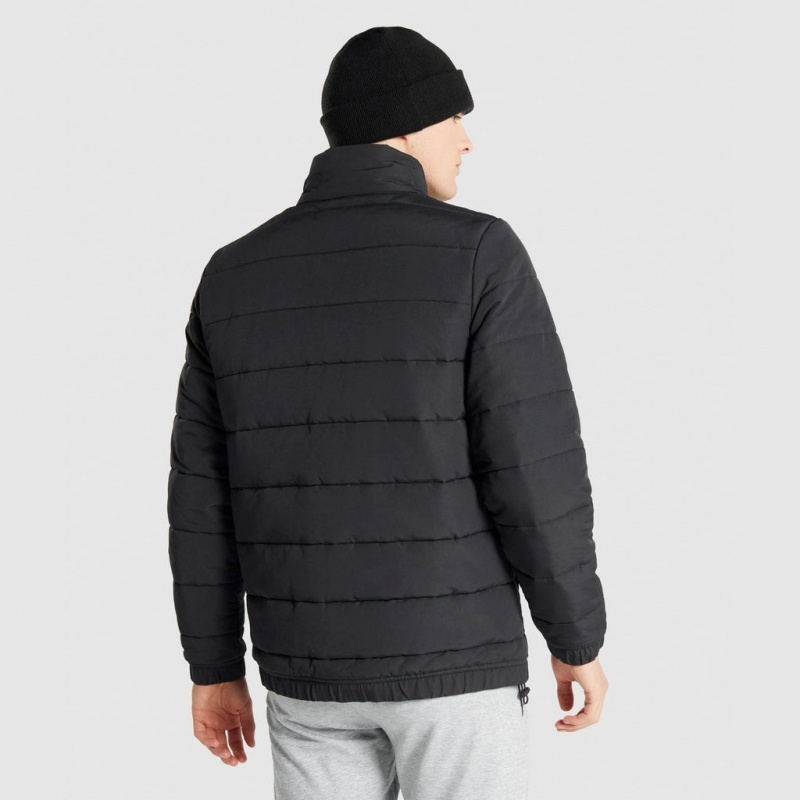 Μπουφαν Gymshark Crest Puffer μαυρα | 087CJMPWR
