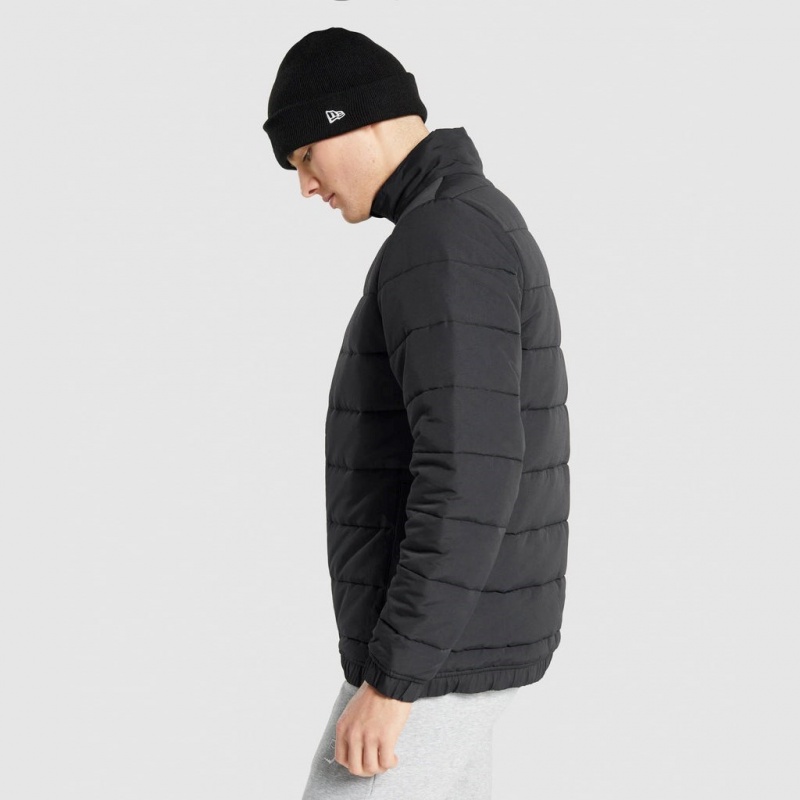 Μπουφαν Gymshark Crest Puffer μαυρα | 087CJMPWR
