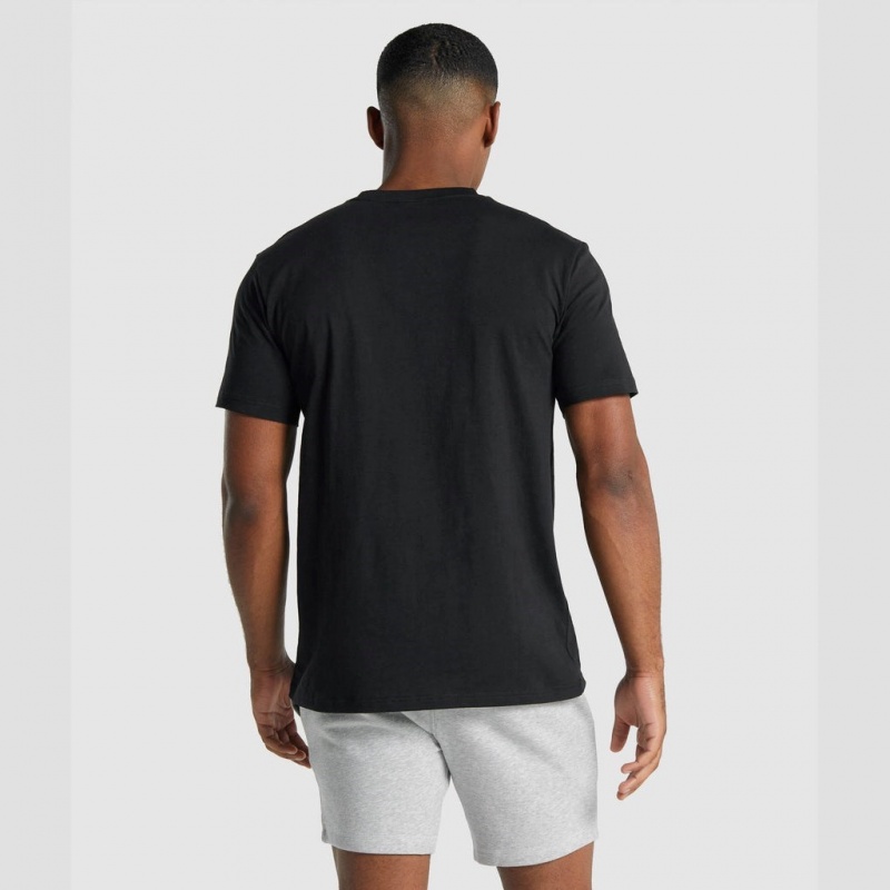 μπλουζακια Gymshark Crest μαυρα | 470WATJHI
