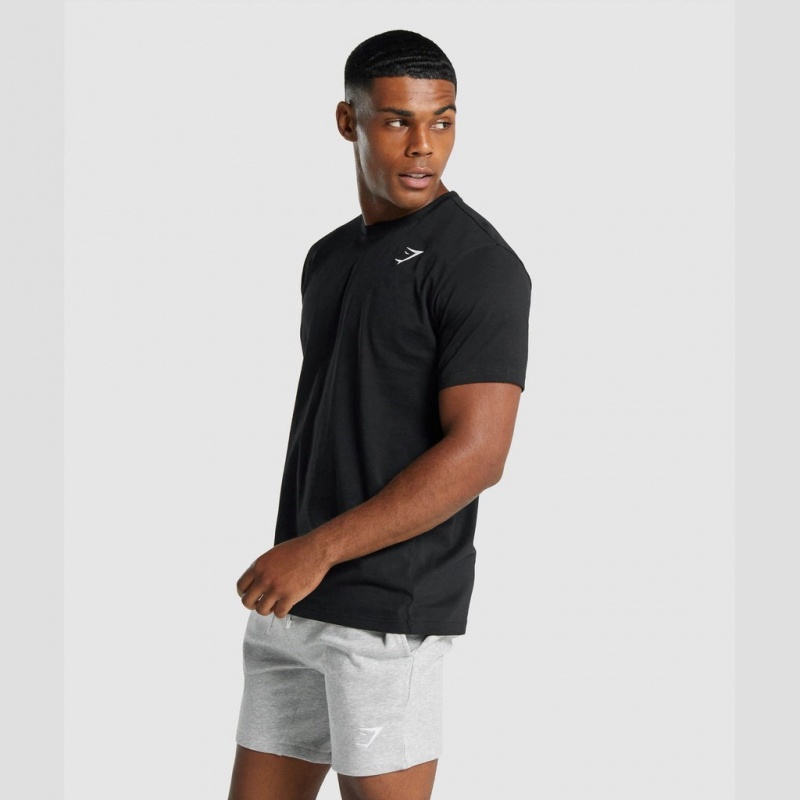 μπλουζακια Gymshark Crest μαυρα | 470WATJHI