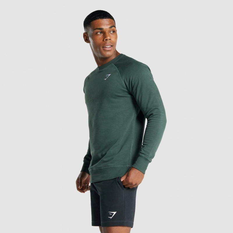 Φουτερ Gymshark Crest σκούρο πρασινο | 140SFYGBM