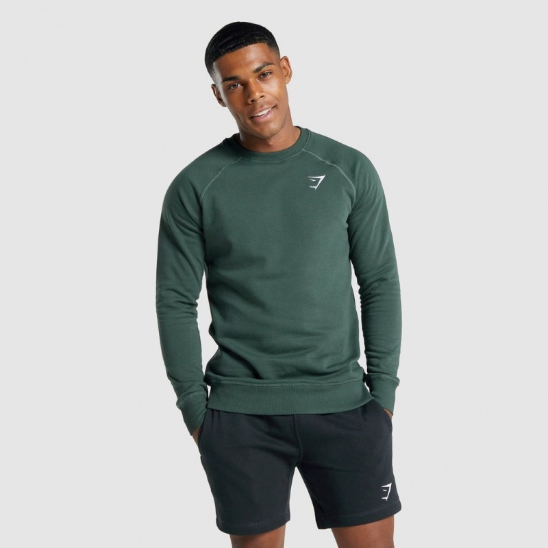 Φουτερ Gymshark Crest σκούρο πρασινο | 140SFYGBM