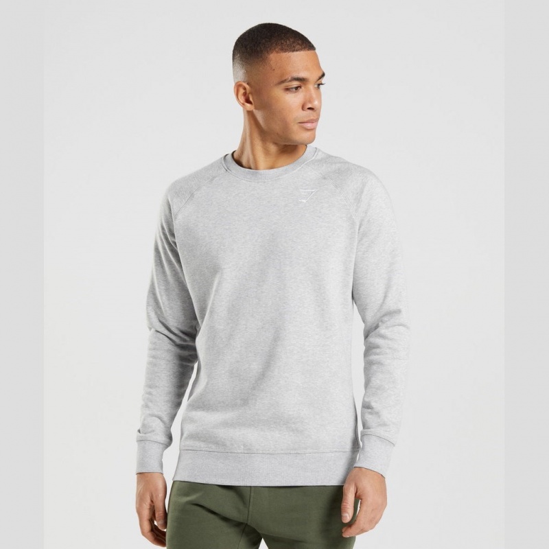 Φουτερ Gymshark Crest ανοιχτο γκρι | 257NGEYQF