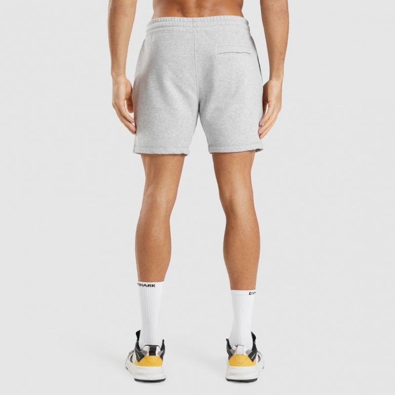 Σορτσ Gymshark Crest ανοιχτο γκρι | 792BTAQLR