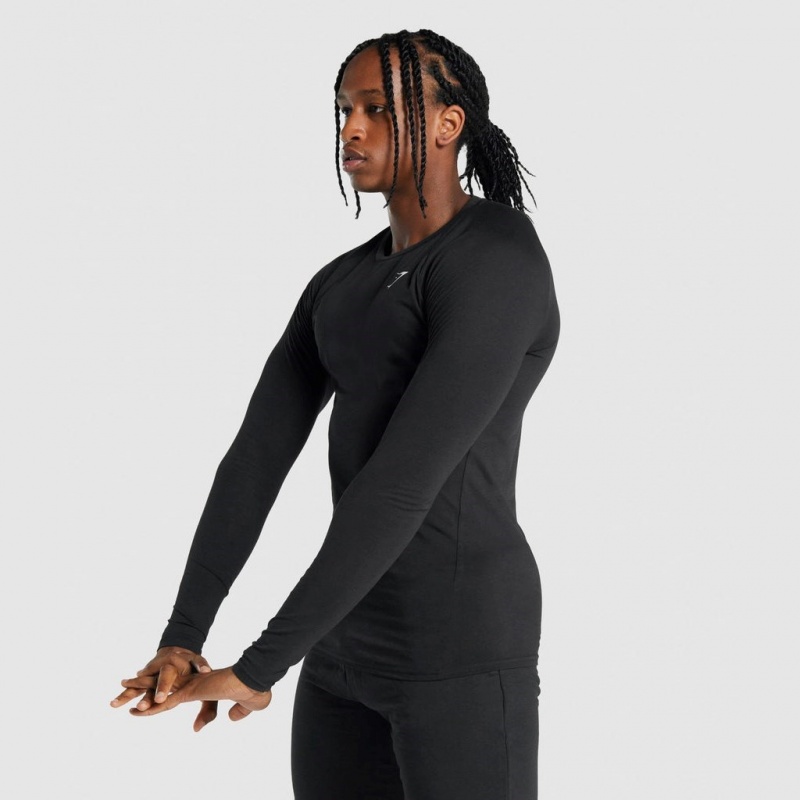 μπλουζακια Gymshark Critical 2.0 Long Sleeve μαυρα | 063SMLFXQ