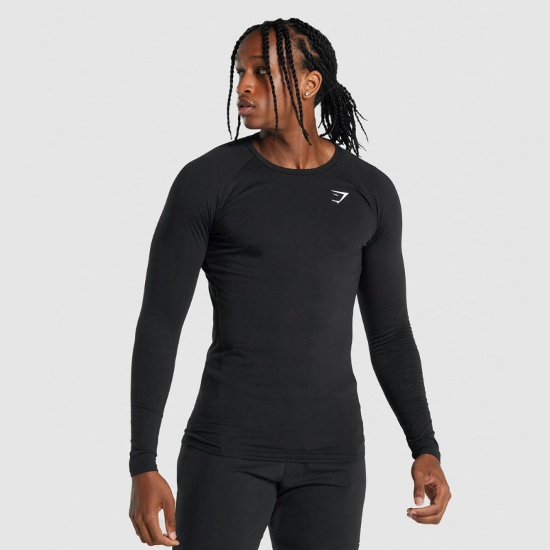 μπλουζακια Gymshark Critical 2.0 Long Sleeve μαυρα | 063SMLFXQ
