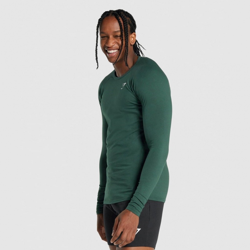 μπλουζακια Gymshark Critical 2.0 Long Sleeve πρασινο | 534UGRBEO
