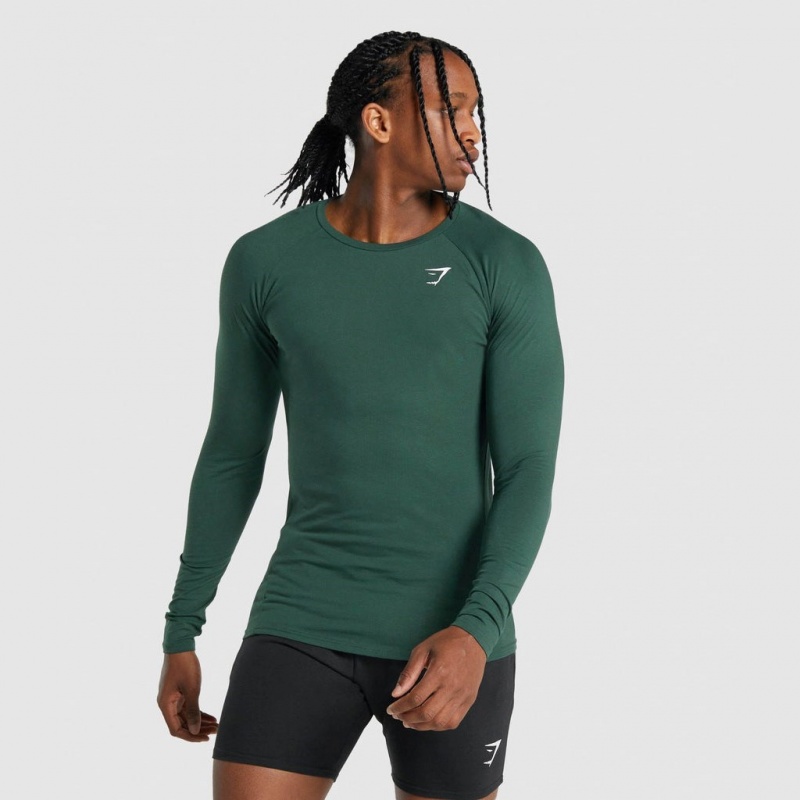 μπλουζακια Gymshark Critical 2.0 Long Sleeve πρασινο | 534UGRBEO
