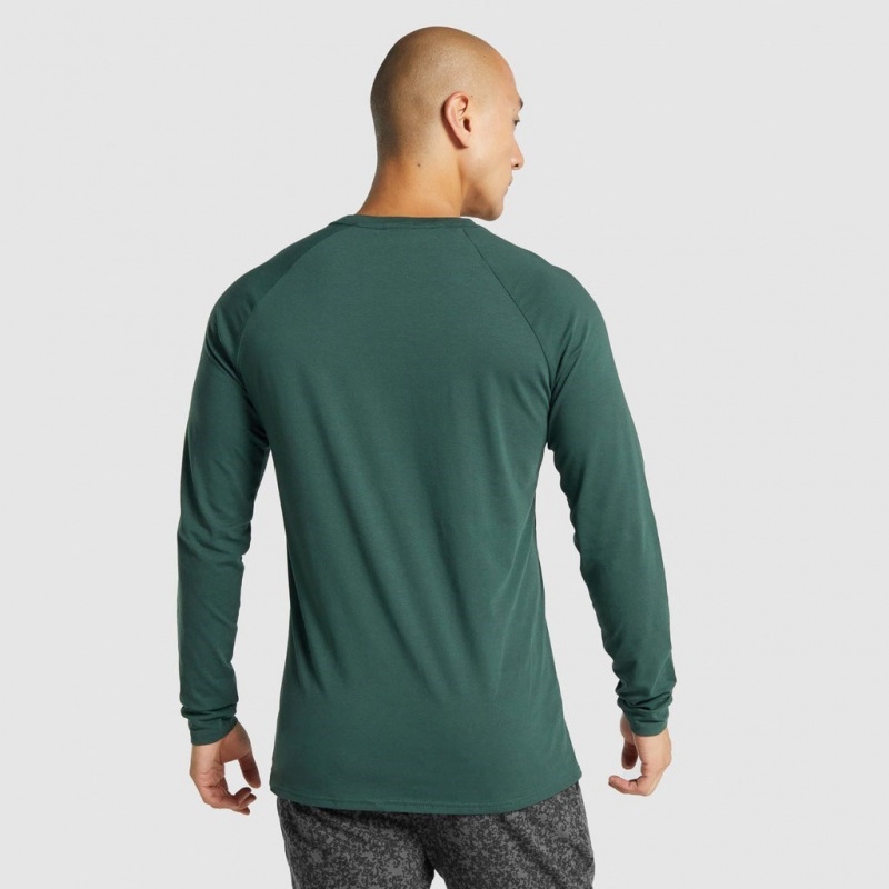 μπλουζακια Gymshark Critical 2.0 Long Sleeve σκούρο πρασινο | 210SRTBMQ