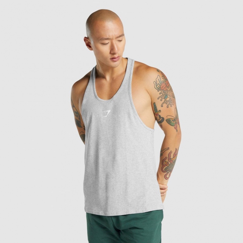 Γιλεκο Gymshark Critical 2.0 Stringer ανοιχτο γκρι | 785UHBVKE
