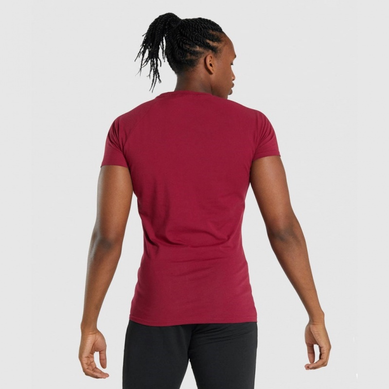 μπλουζακια Gymshark Critical 2.0 μπορντο | 084CHGOZQ