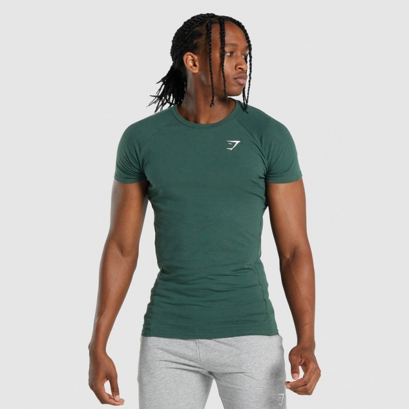 μπλουζακια Gymshark Critical 2.0 σκούρο πρασινο | 514VRHUJE