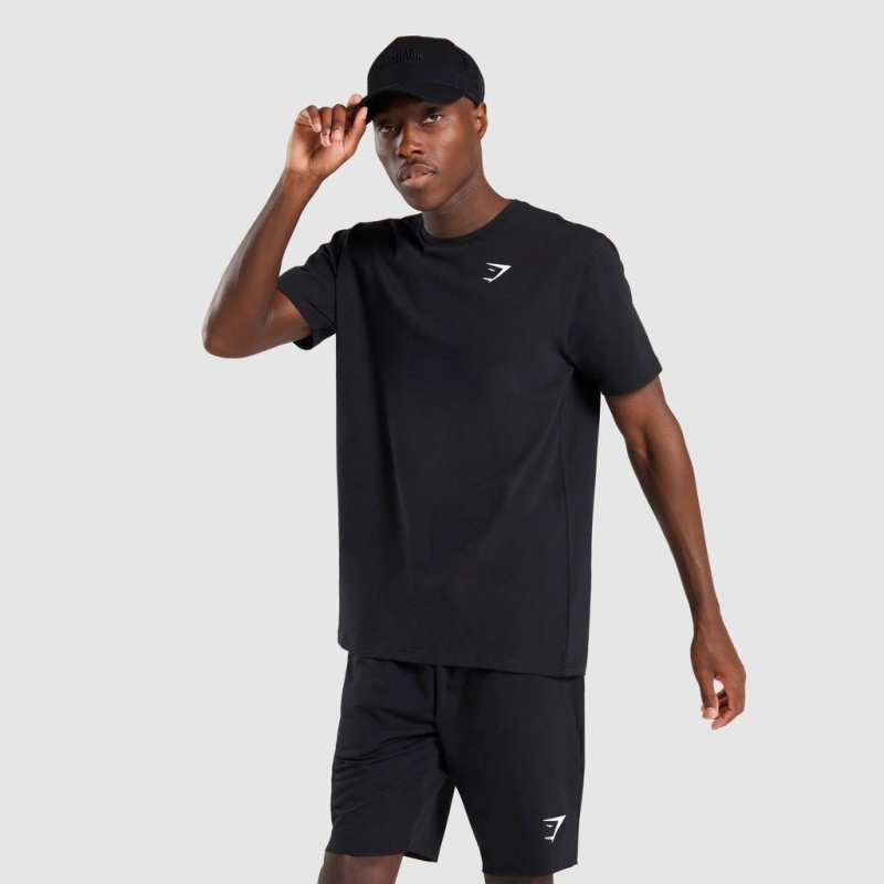 μπλουζακια Gymshark Critical Regular Fit μαυρα | 325XDOHET