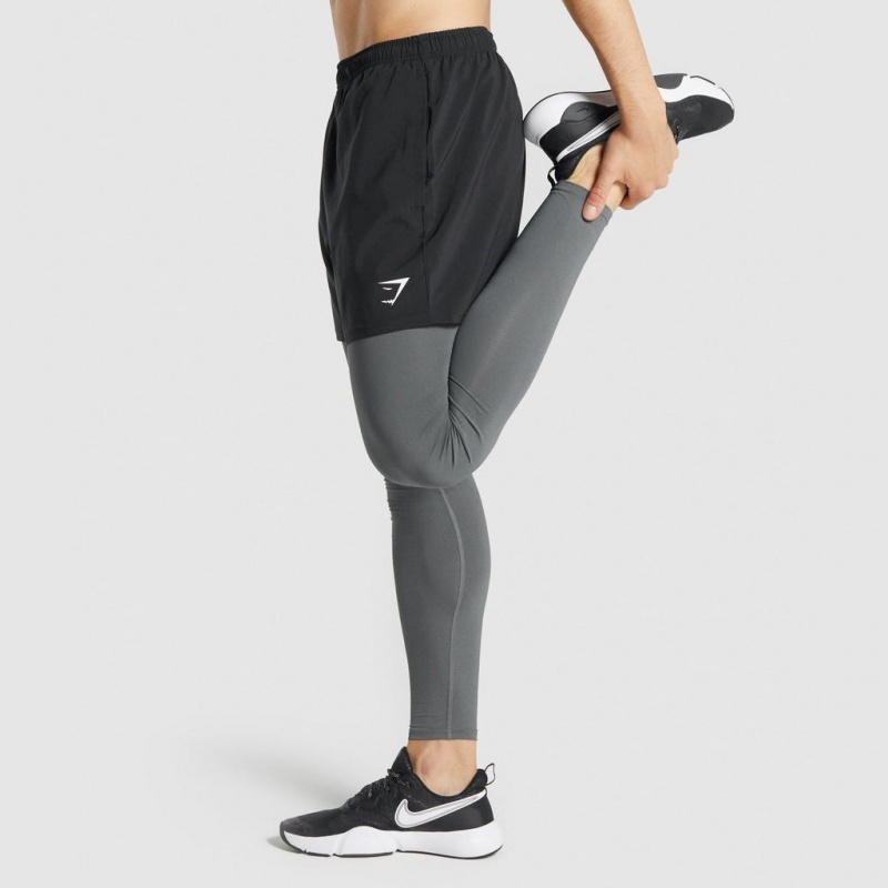 Κολαν Gymshark Element Baselayer Charcoal | 534CSNBAV