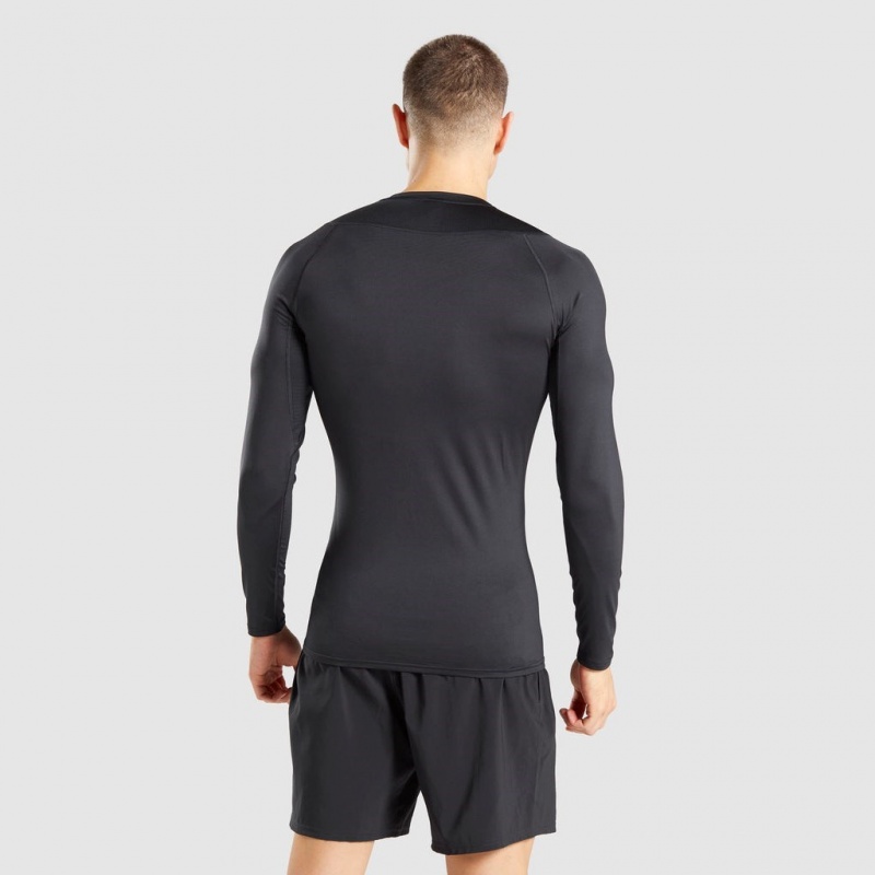 μπλουζακια Gymshark Element Baselayer Long Sleeve μαυρα | 926BERJIC