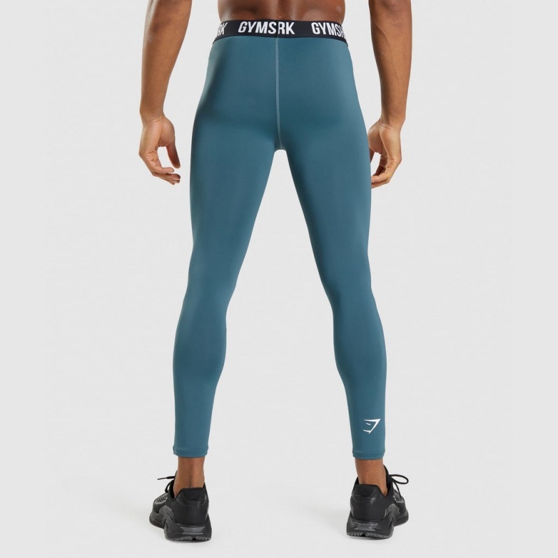 Κολαν Gymshark Element Baselayer Tuscan Teal | 871NVAUXH