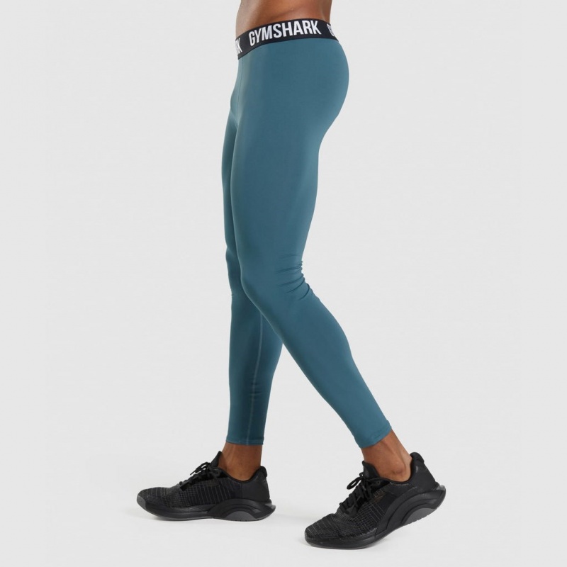 Κολαν Gymshark Element Baselayer Tuscan Teal | 871NVAUXH