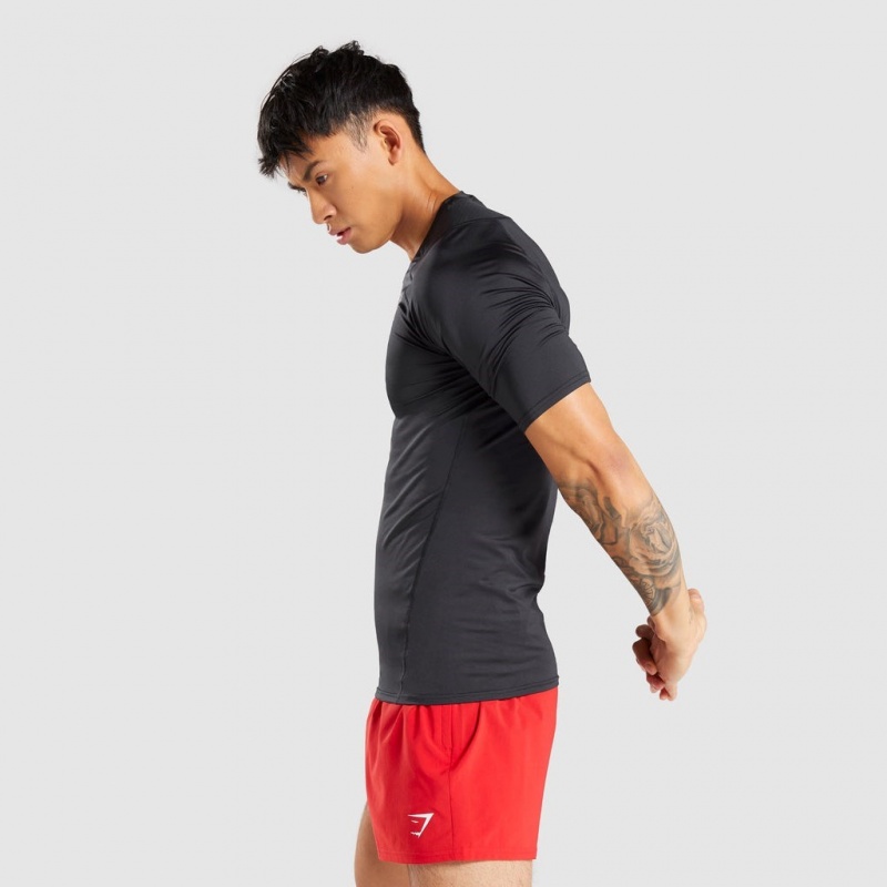 μπλουζακια Gymshark Element Baselayer μαυρα | 346MSGFZX