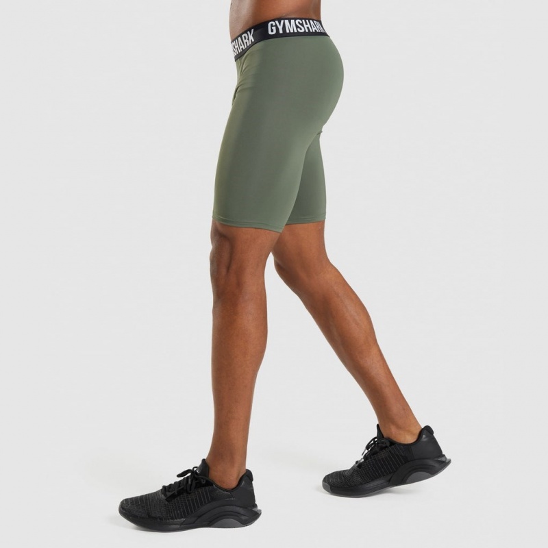 Σορτσ Gymshark Element Baselayer Ελιά | 486BPJYVD