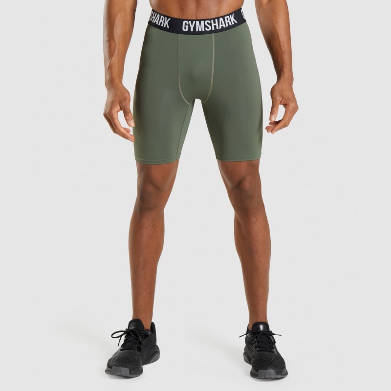 Σορτσ Gymshark Element Baselayer Ελιά | 486BPJYVD