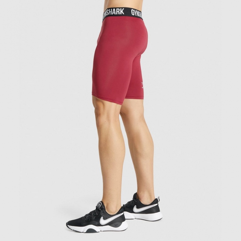 Σορτσ Gymshark Element Baselayer μπορντο | 536ZQAVIW