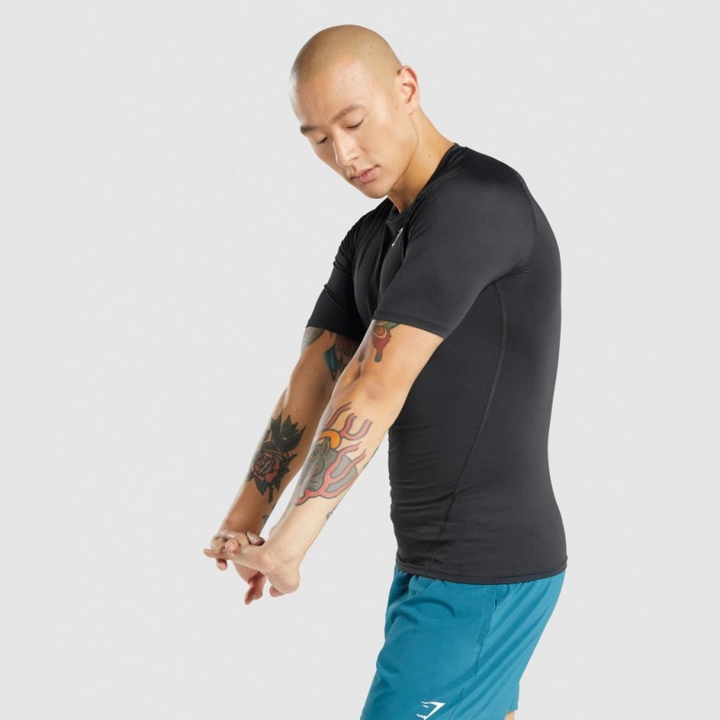 μπλουζακια Gymshark Element Baselayer μαυρα | 928XJOEBQ