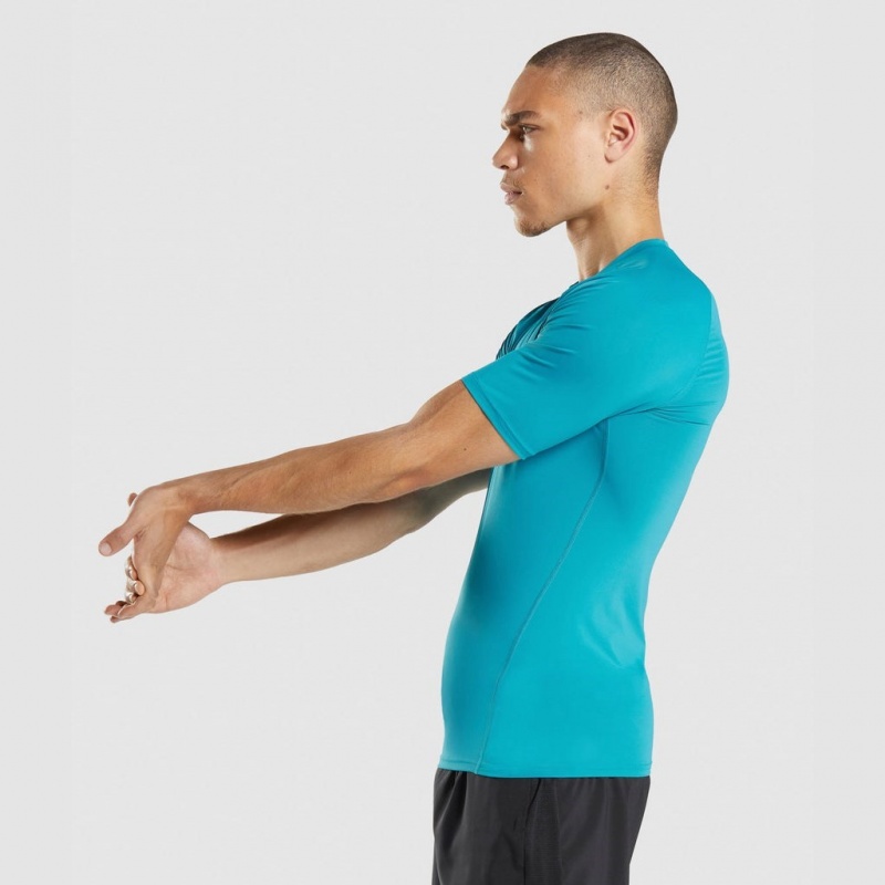 μπλουζακια Gymshark Element Baselayer μπλε | 936RINGVJ