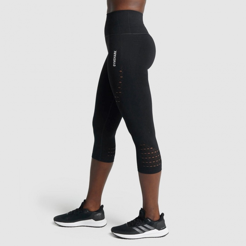 Κολαν Gymshark Energy Seamless Cropped μαυρα | 487UACGKJ