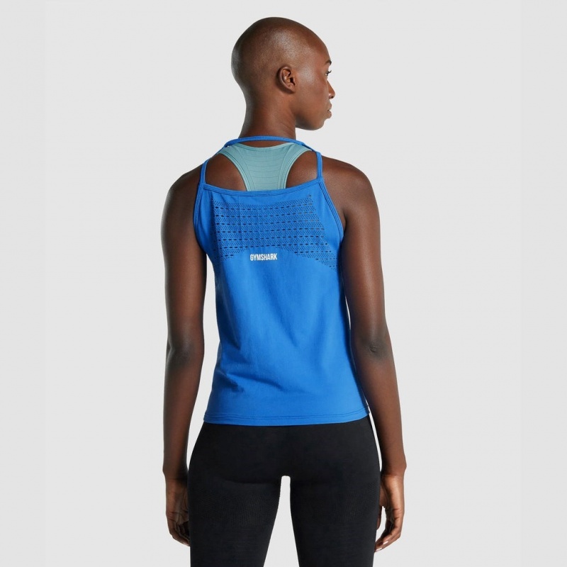 Γιλεκο Gymshark Energy Seamless Loose μπλε | 581ONAICR