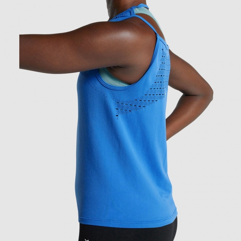 Γιλεκο Gymshark Energy Seamless Loose μπλε | 581ONAICR