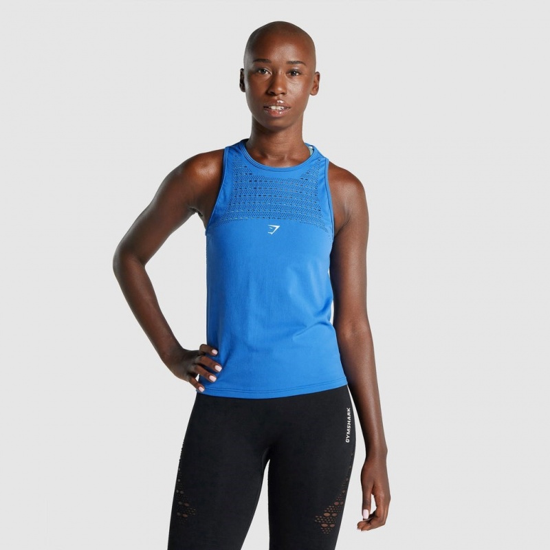 Γιλεκο Gymshark Energy Seamless Loose μπλε | 581ONAICR