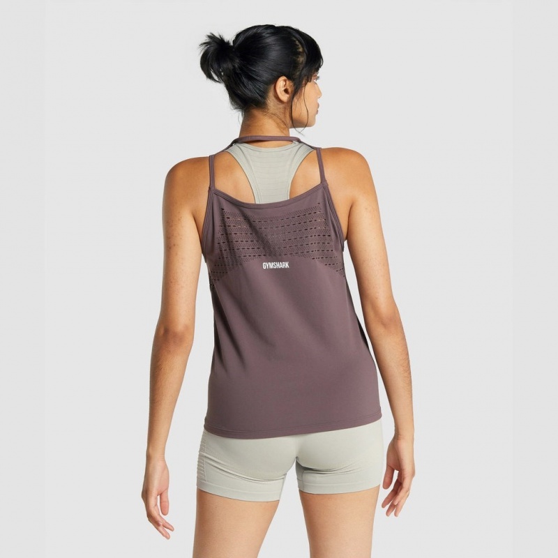 Γιλεκο Gymshark Energy Seamless Loose καφε | 950PKQDNZ