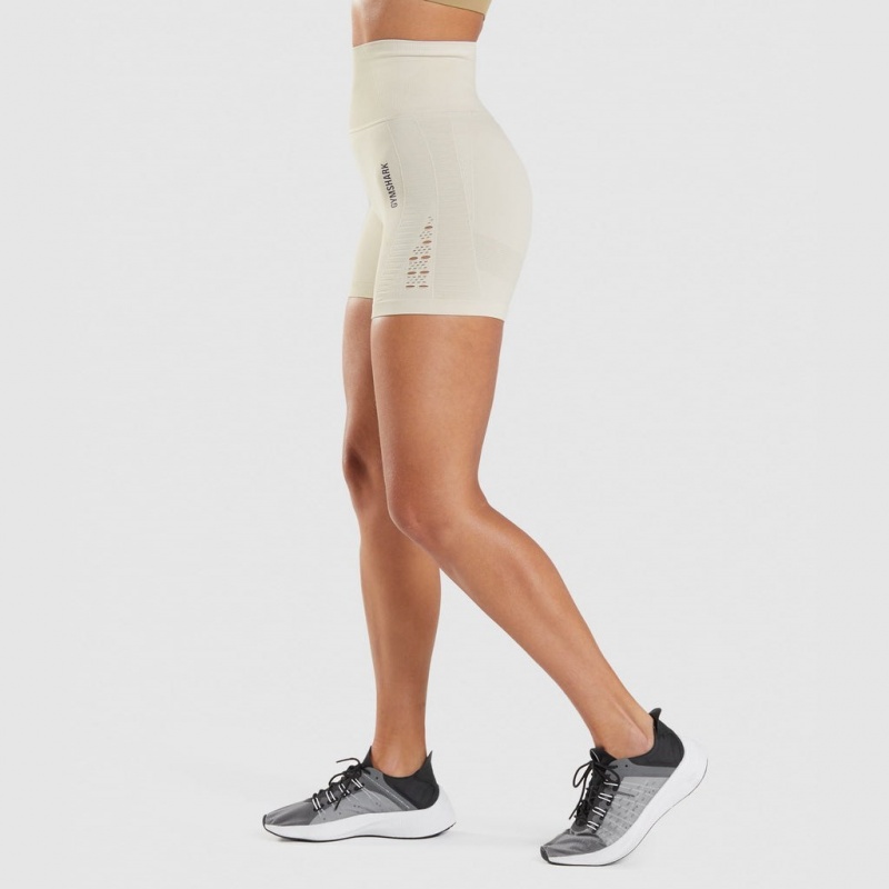 Σορτσ Gymshark Energy Seamless ασπρα | 018DTSMUJ