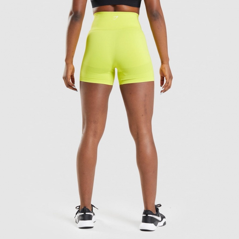 Σορτσ Gymshark Energy Seamless κίτρινα | 271VUCHIE