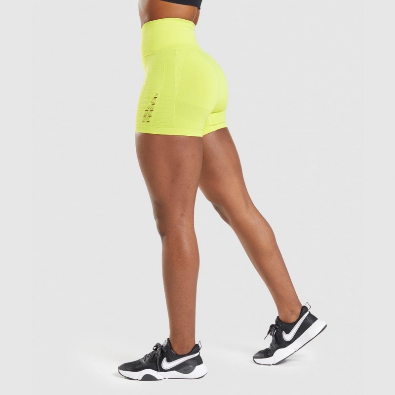 Σορτσ Gymshark Energy Seamless κίτρινα | 271VUCHIE