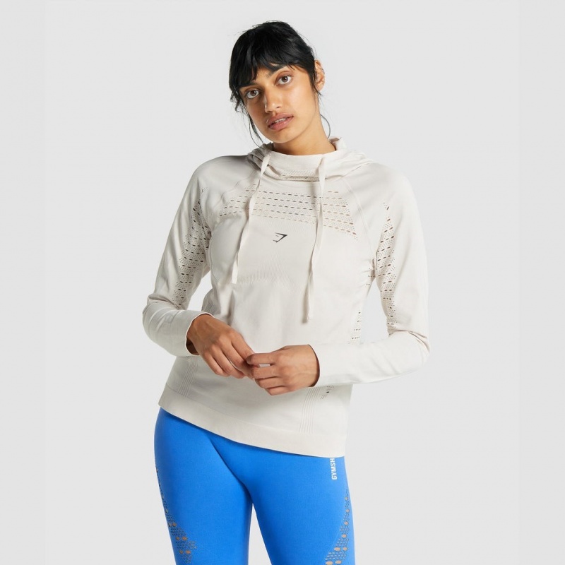 Φουτερ Gymshark Energy Seamless κρέμα | 516MWGFTK
